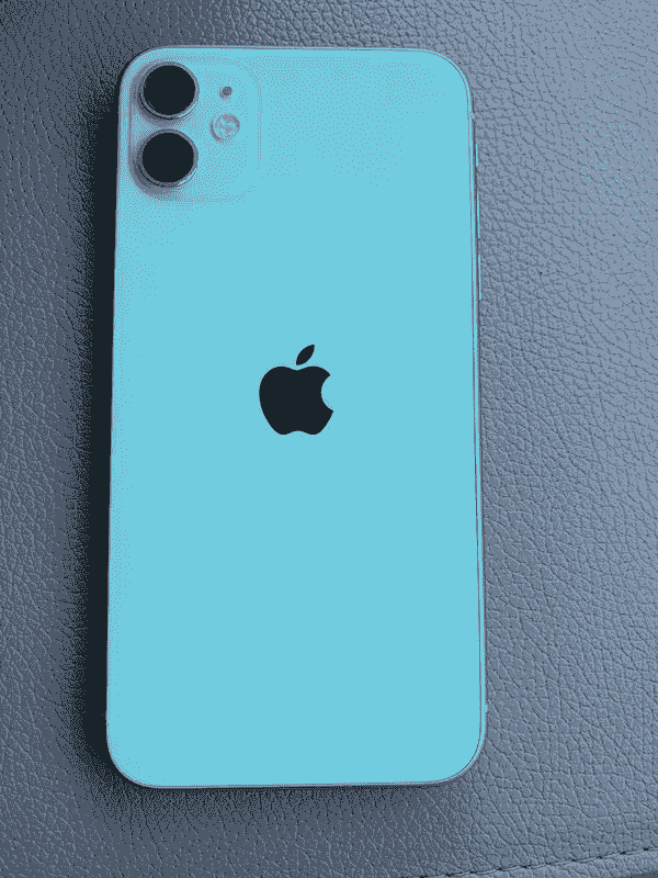 Iphone in blue