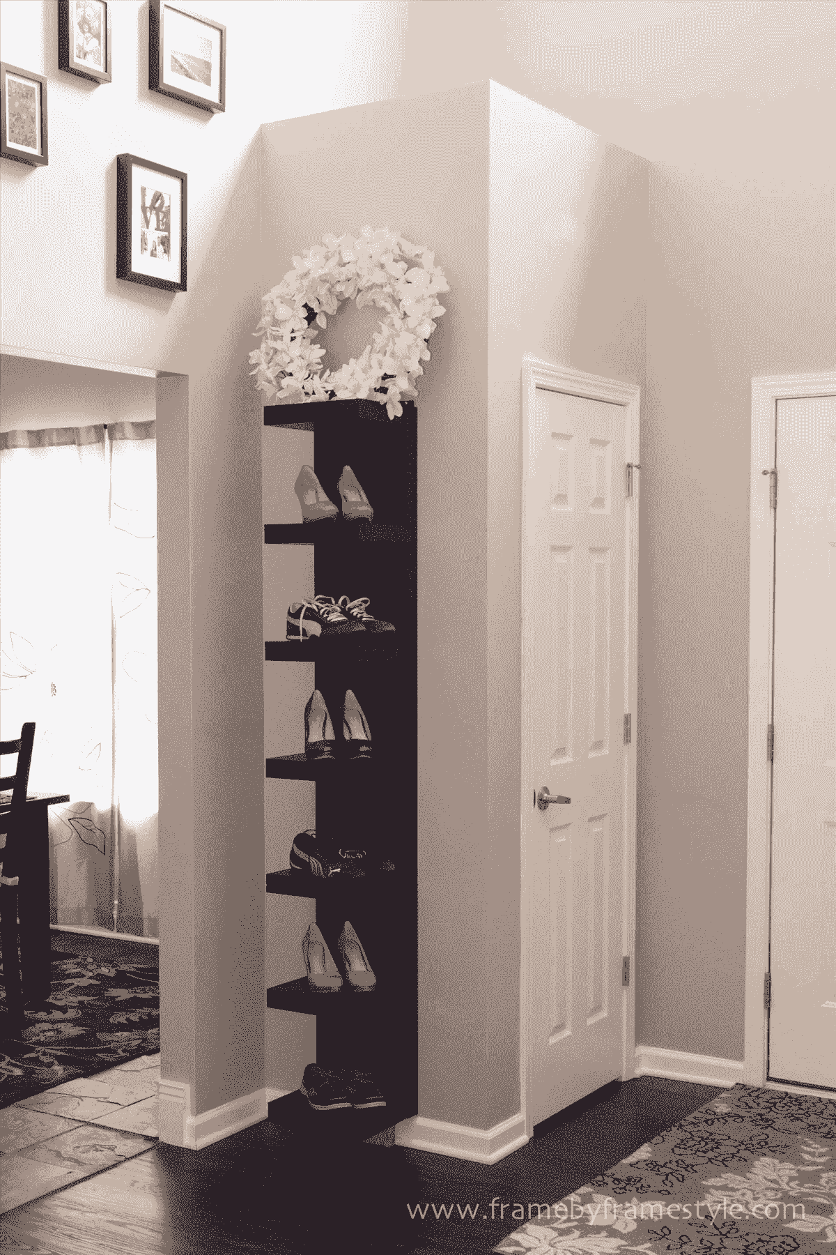 Ikea lack shoe shelf