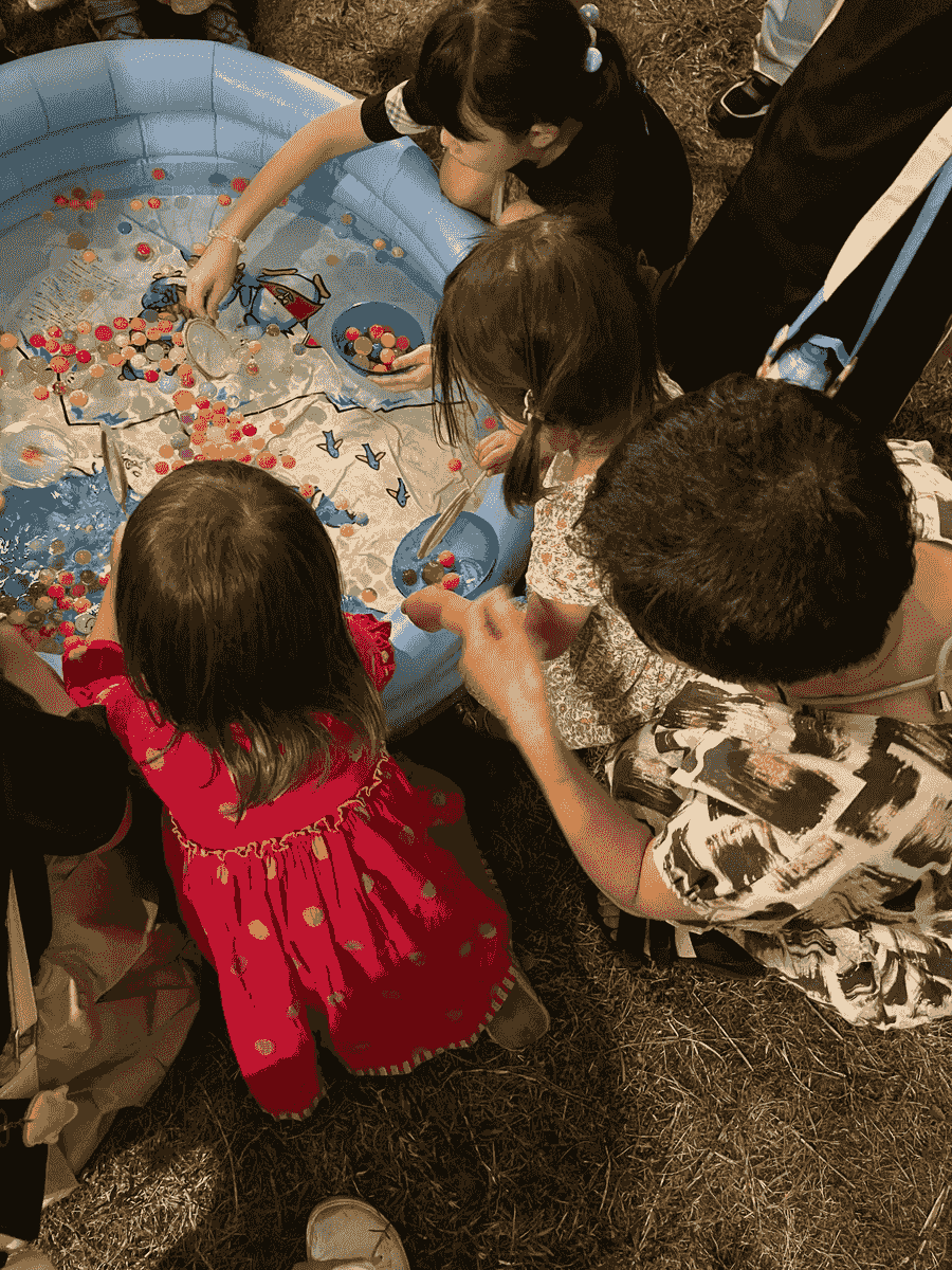 games at the local obon festival