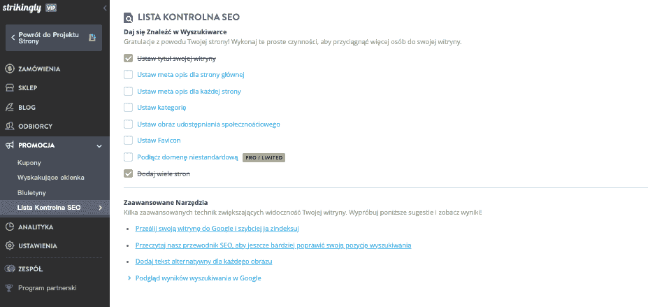 Jak Strikingly Może Pomóc Zwiększyć Twoje B2B Marketing z Doskonałością SEO - Funkcje Przyjazne dla SEO