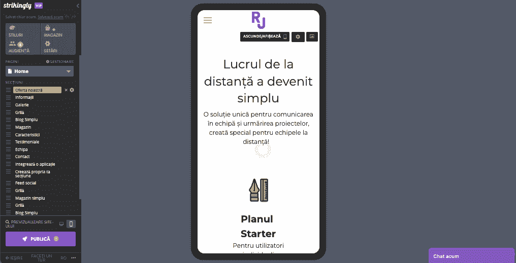 Rolul Strikingly în deținerea de afaceri de succes - Responsivitate mobilă