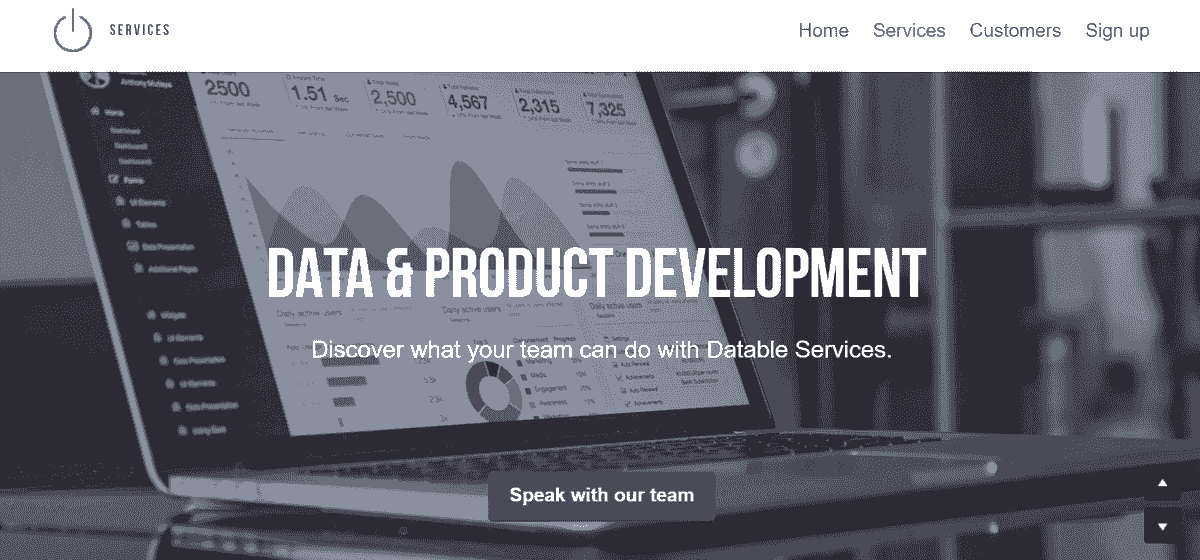 Imagine luată de la Datable Services