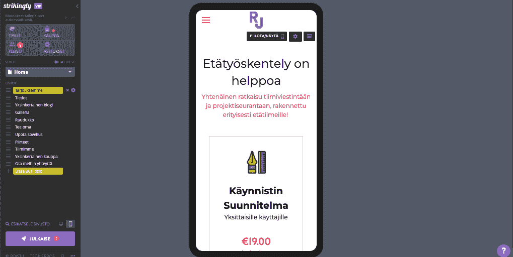 Strikinglyn rooli menestyvässä yritystoiminnassa - Mobiiliresponsiivinen