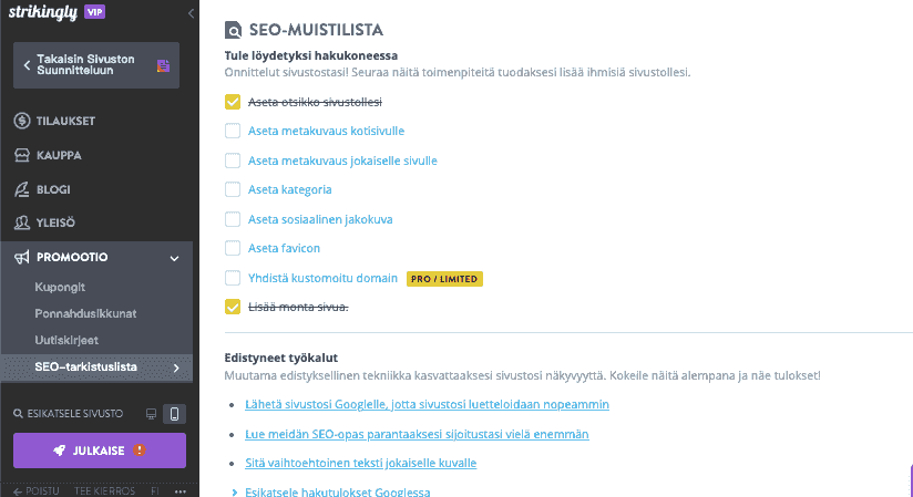 Strikinglyn rooli menestyvässä yrityksen omistamisessa - SEO-työkalut