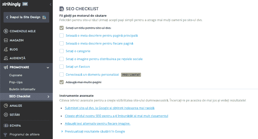 Rolul Strikingly în marketingul de conținut pe rețelele sociale - Optimizare SEO