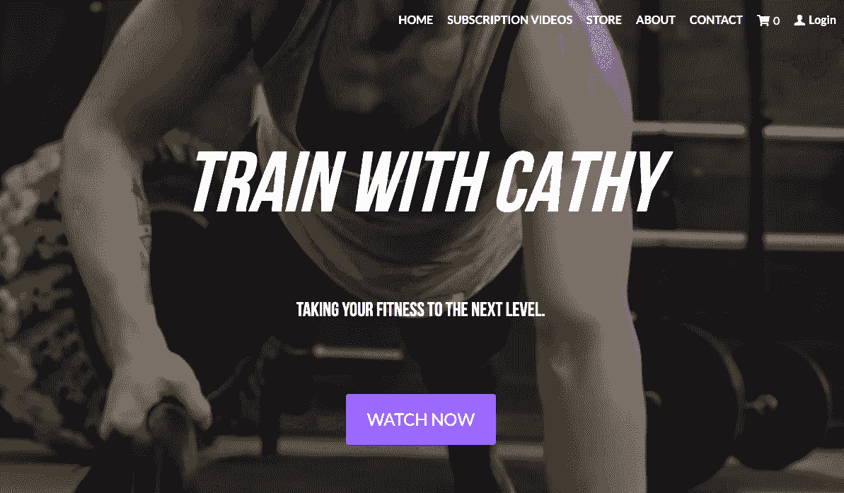 Szablon Personalnego Networking Train with Cathy od Strikingly