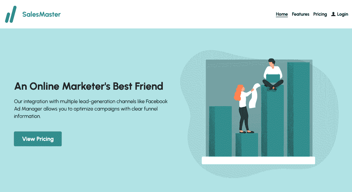 Plantilla de Sitio Web de Membresía SalesMaster