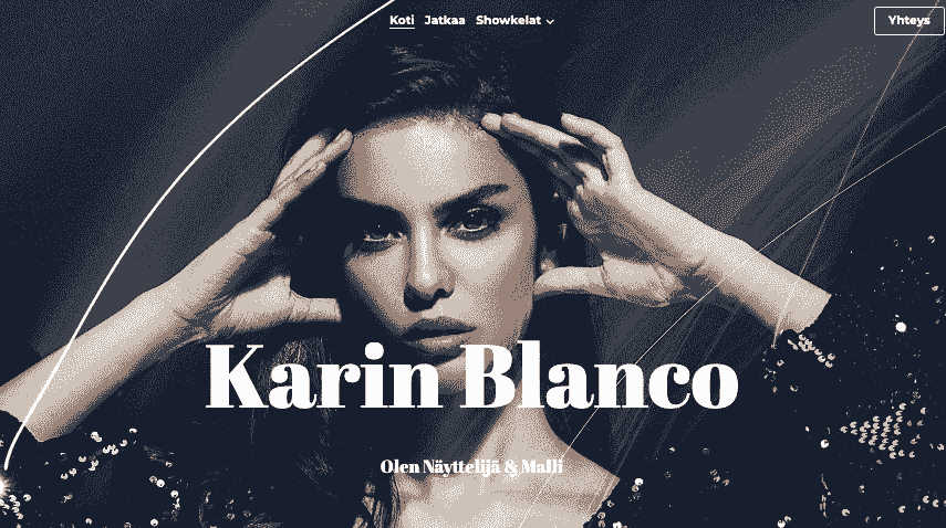 Karin Blanco -malli Strikinglyltä