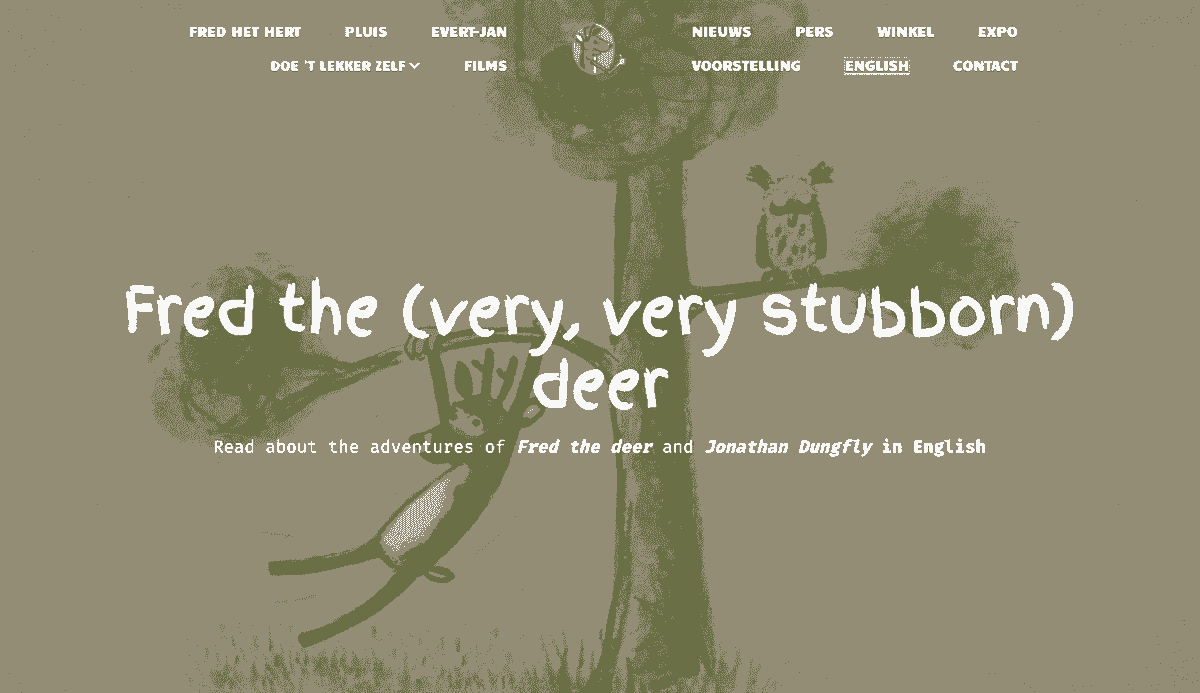Imagine preluată de pe site-ul unui utilizator Strikingly - Fred Het Hert