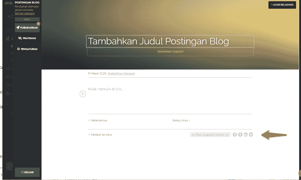 Bagaimana Strikingly Dapat Membantu Meningkatkan Keterlibatan Media Sosial - Tombol Media Sosial
