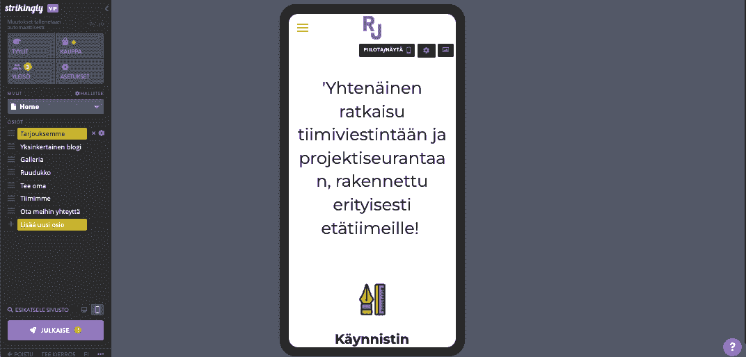 Miten Strikingly-verkkosivustot varmistavat suorituskyvyn ja turvallisuuden - mobiilioptimointi