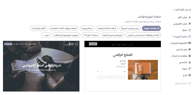 كيفية استخدام Strikingly لمنتجاتك ذات العلامة التجارية الخاصة - اختر قالبًا