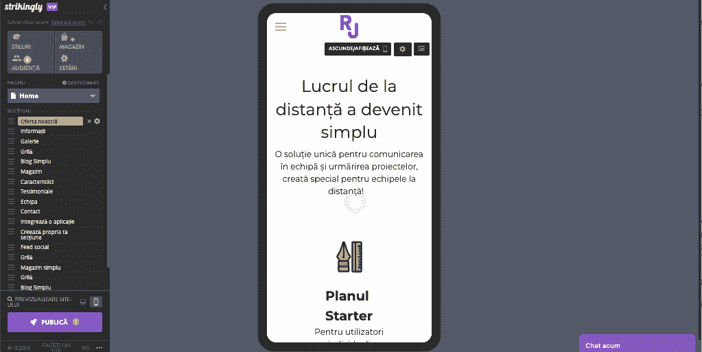Cum poate Strikingly să ajute la marketingul restaurantelor - Optimizare pentru mobil