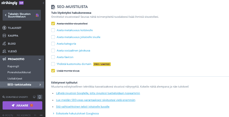 Kuinka Strikingly voi auttaa mobiilistrategiaa yrityksellesi - Mobiili-SEO