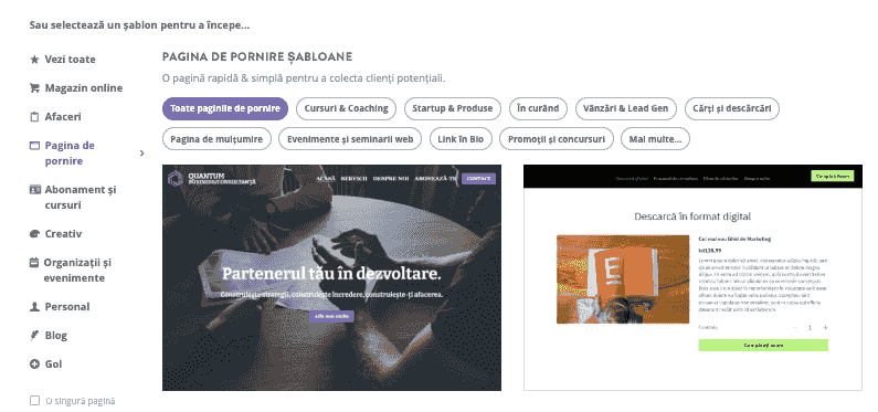 Găzduire web ieftină pe Strikingly - Construiește-ți site-ul web