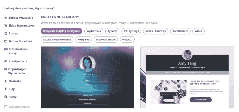 Jak wykorzystać trendy e-commerce dzięki Strikingly – Wybierz szablon e-commerce