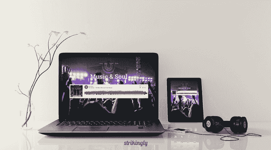 Website Strikingly în diferite dispozitive