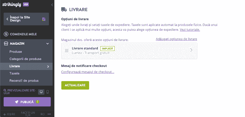Oferă multiple metode de livrare