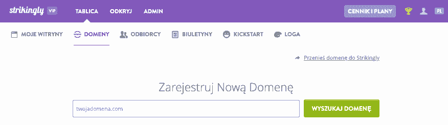 Jak sprzedawać muzykę online z Strikingly - Połącz własną domenę