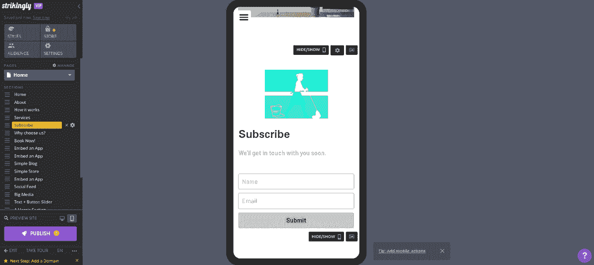Bagaimana Strikingly Dapat Membantu Bisnis Dengan Umpan Balik Pelanggan - Desain Responsif untuk Umpan Balik Seluler