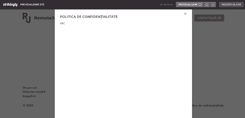 Utilizarea izbitoare pentru respectarea politicii de confidențialitate - Verificați-vă site-ul web