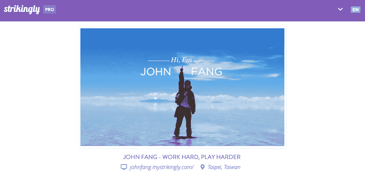 Obraz pochodzi z witryny użytkownika Strikingly - John Fang