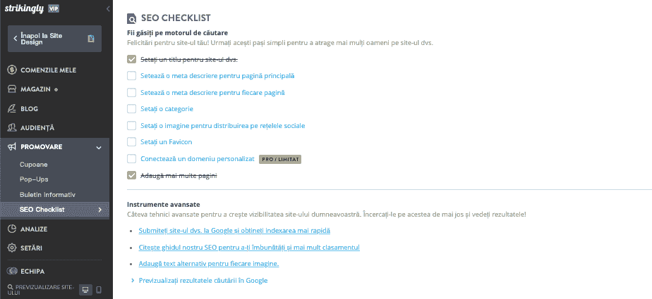 Strategiile complete Strikingly pentru vânzări online de succes de produse artizanale - optimizare SEO