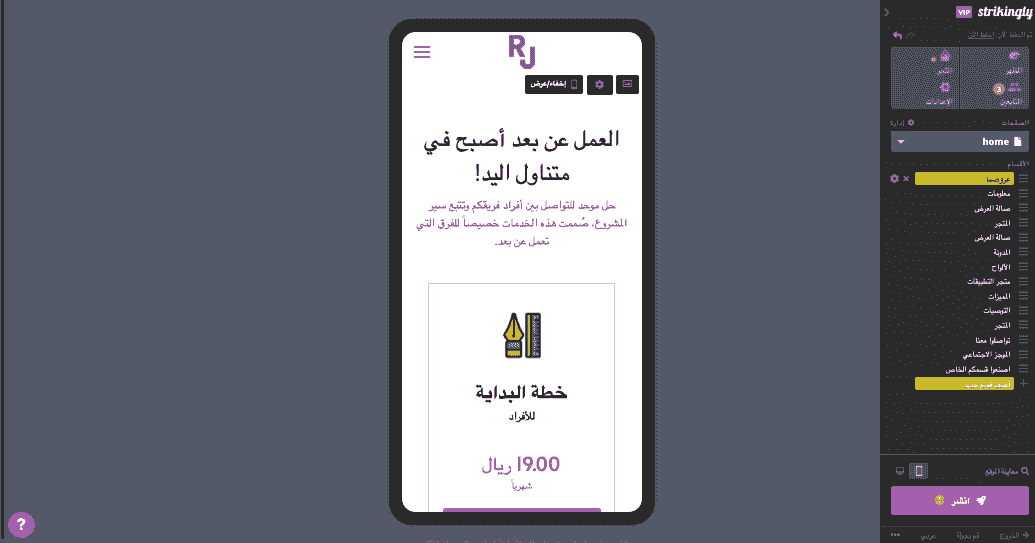 استراتيجيات Strikingly الشاملة لنجاح مبيعات الحرف اليدوية عبر الإنترنت - تحسين الهاتف المحمول