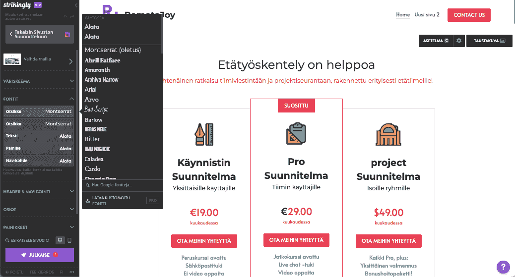 Silmiinpistävästi tehokkaaseen ja mukaansatempaavaan blogisuunnitteluun - Mukauta värejä ja fontteja