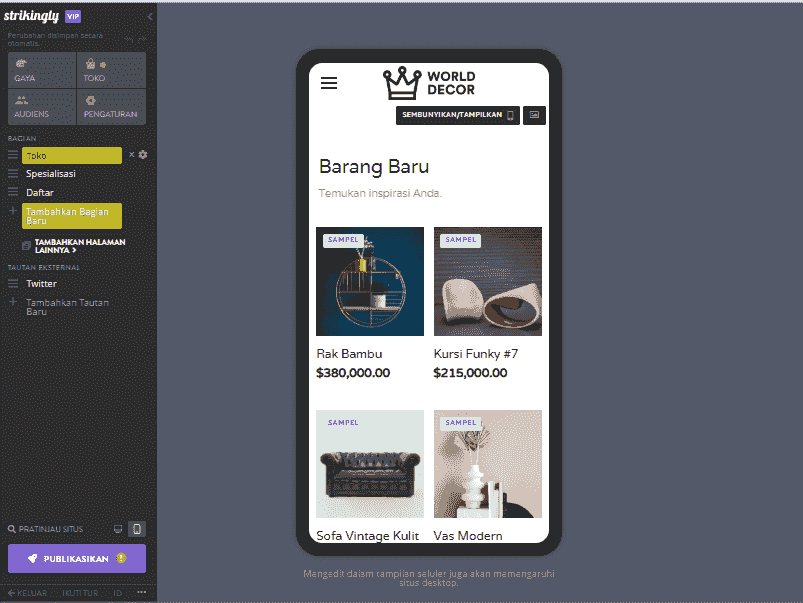 Bagaimana Strikingly Dapat Membantu Meningkatkan Keterlibatan Media Sosial - Desain Responsif