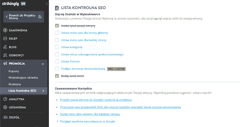 Rola Strikingly w prowadzeniu i posiadaniu wielu firm – optymalizacja SEO