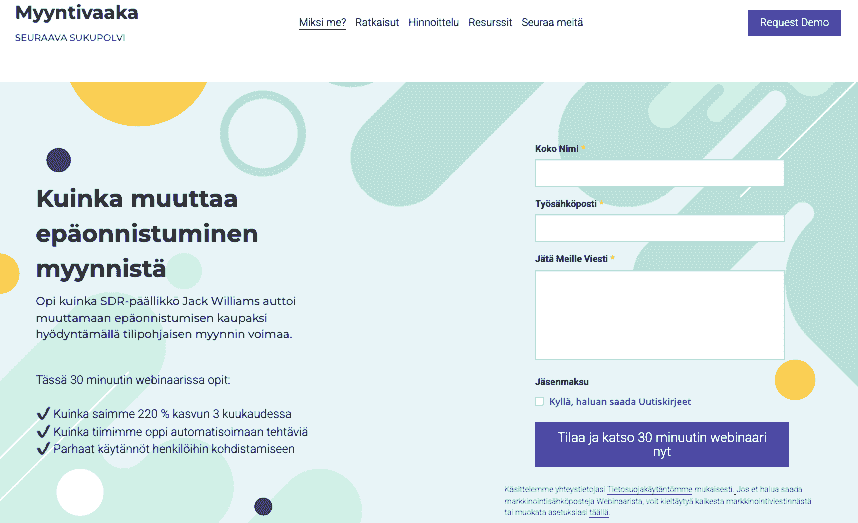 SaleScale-malli Strikinglyltä