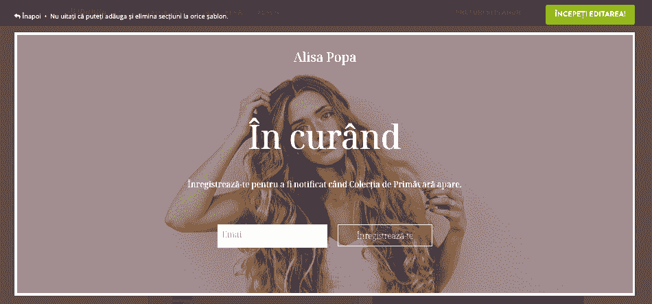 Strikingly pentru un design de blog eficient și captivant - Includeți un apel la acțiune (CTA)