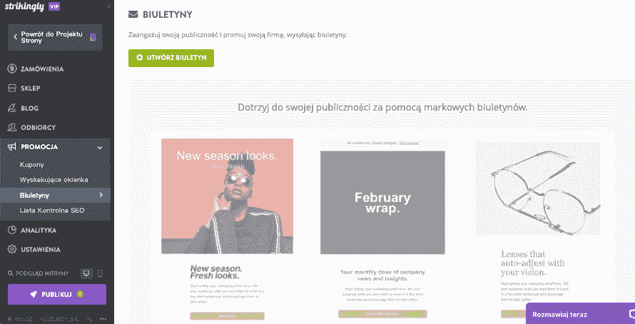 Integracja narzędzi do marketingu e-mailowego z platformami do tworzenia witryn internetowych — wykorzystanie Strikingly w celu bezproblemowej integracji — intuicyjny interfejs Strikingly umożliwia łatwą integrację narzędzi do marketingu e-mailowego