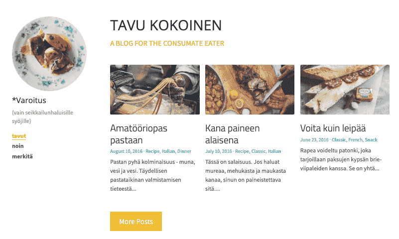Byte Sized Blog -malli Strikinglyltä