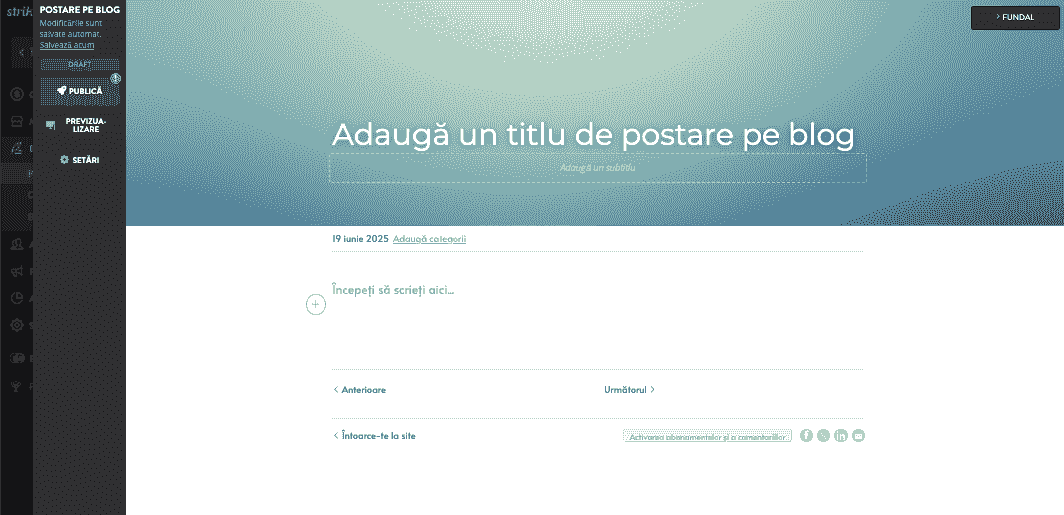 Editor Blog Strikingly