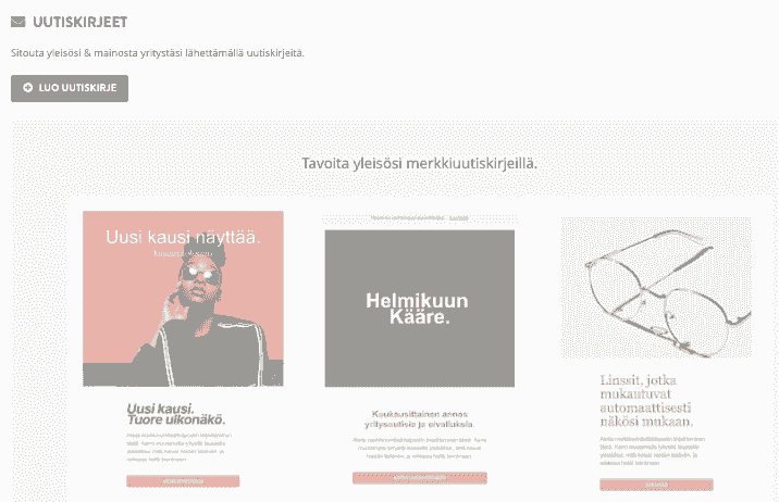Strikinglyn uutiskirjeominaisuus
