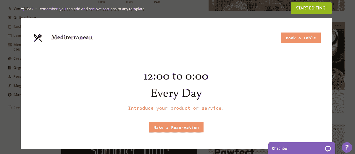 Jak Strikingly może pomóc w marketingu restauracji - System rezerwacji