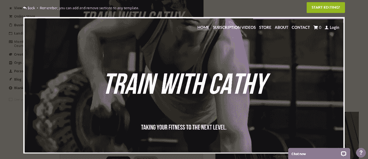 Jak Strikingly może pomóc w reklamie fitnessu - Utwórz witrynę internetową poświęconą fitnessowi