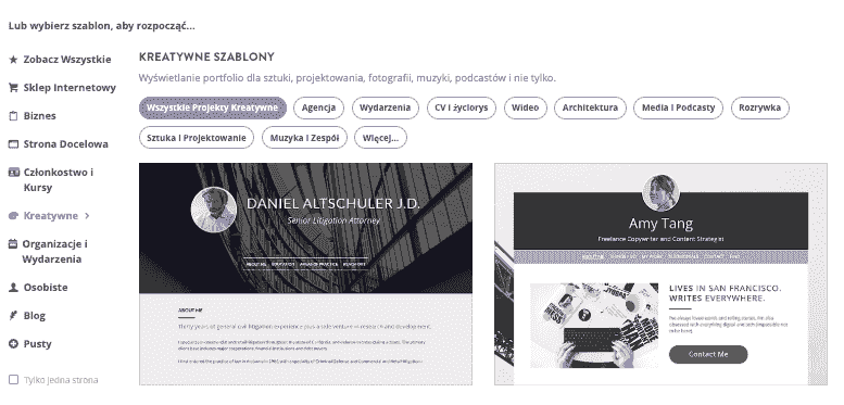 Jak sprzedawać muzykę online za pomocą Strikingly — wybierz szablon, który pasuje do Twojego stylu muzycznego