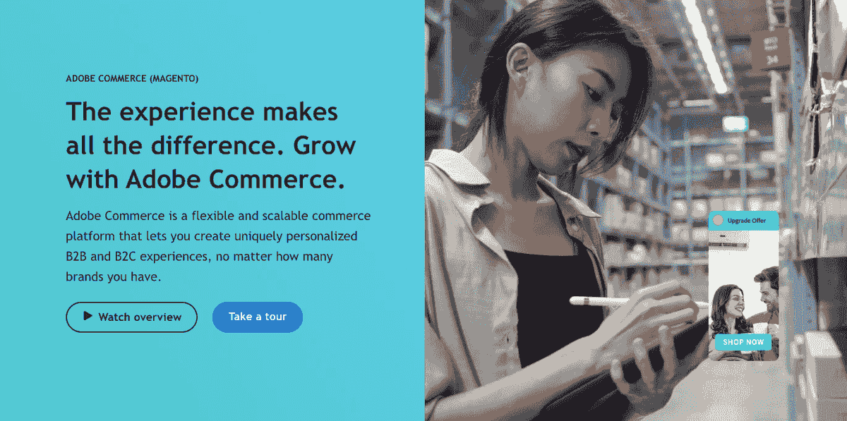 Imagine preluată de la Adobe Commerce