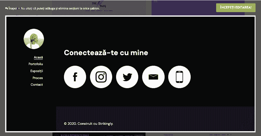 Cum poate Strikingly să ajute cu afișarea produselor - integrarea social media