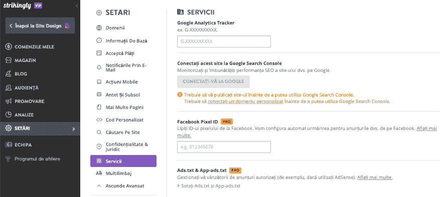 Cum poate Strikingly să ajute cu afișarea produselor - integrarea cu gateway-urile de plată