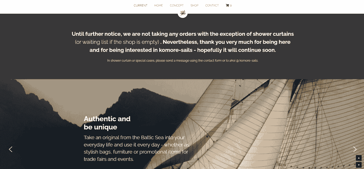 Imagine luată de la Komore Sails