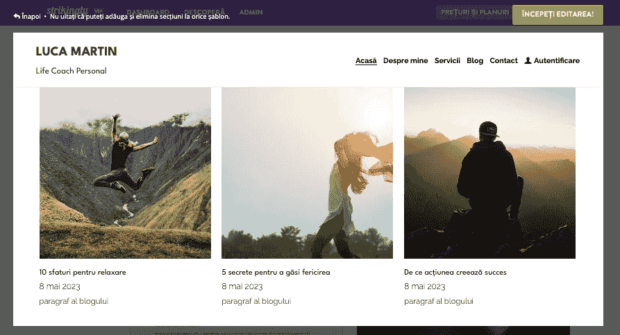 Cum pot brandurile să folosească Strikingly pentru a crește scorul de satisfacție a clienților - construirea unui site web ușor de utilizat și plăcut din punct de vedere estetic - blog și marketing de conținut