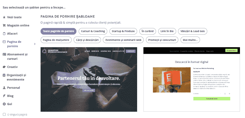 Marketing personalizat cu Strikingly - pagini de destinație personalizate