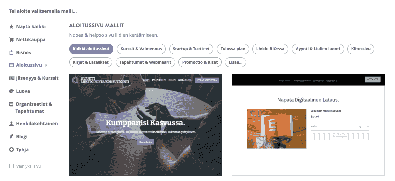 Personoitua markkinointia Strikinglyllä - Personoidut aloitussivut
