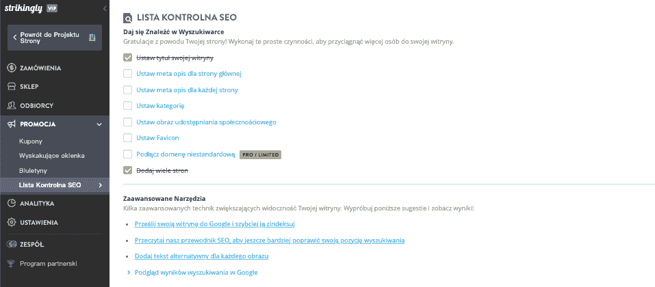 Kompleksowe strategie Strikingly dla udanej sprzedaży rzemiosła online - optymalizacja SEO