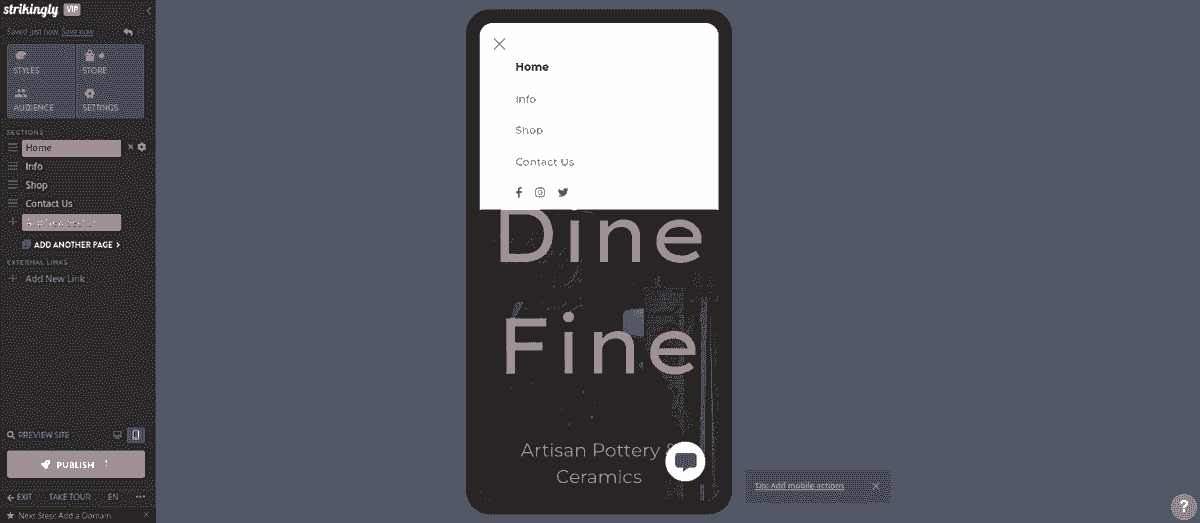 Mobilne menu nawigacyjne
