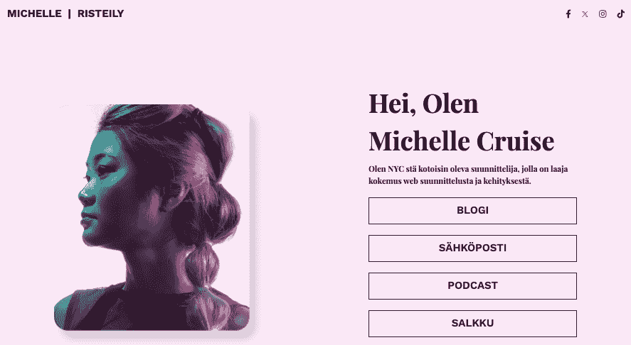 Michelle Cruise -mallipohja Strikinglyltä